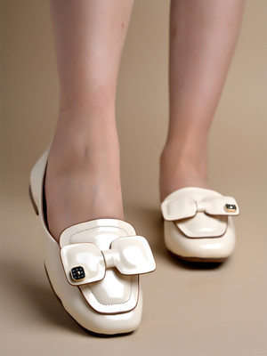 SHOETOPIA Women Bellies(Beige , 7)