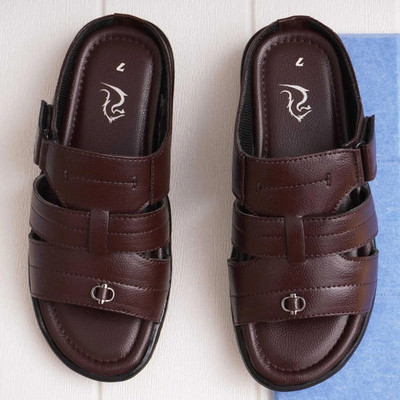 QARA Men Sandals(Brown , 9)