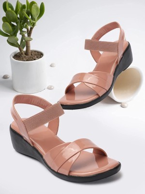 EVOLTAR Women Wedges(Pink , 7)