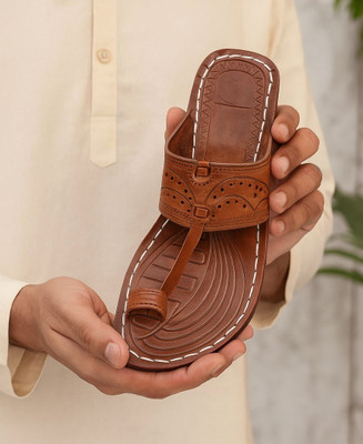 Kolhapuri Men Sandals(Brown , 8)