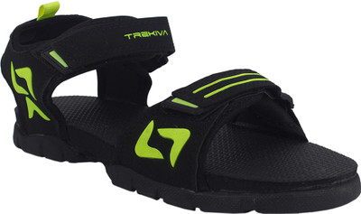 TREKIVA Premium Sandal Trendy Comfortable Flexible & Durable, Anti-Skid| TSD-4002 Men Sandals(Black , 8)
