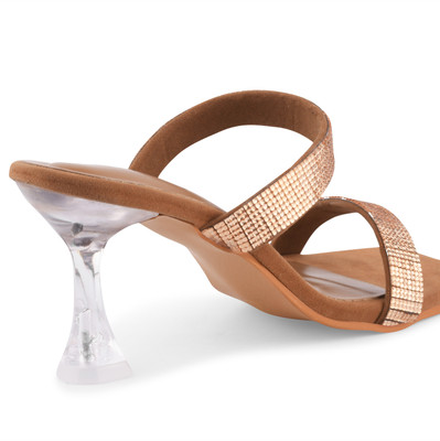 Dressberry Women Heels(Brown , 7)