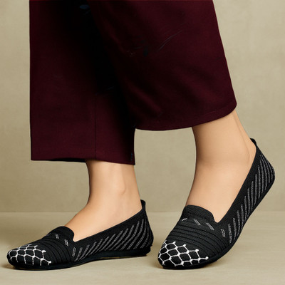 Ktrizko Women Bellies(Black , 7)