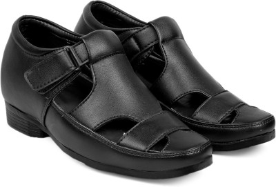 BXXY Men Sandals(Black , 6)