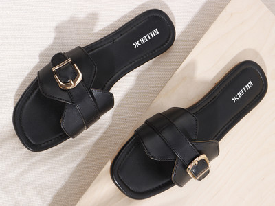 KILLER Women Flats(Black , 6)