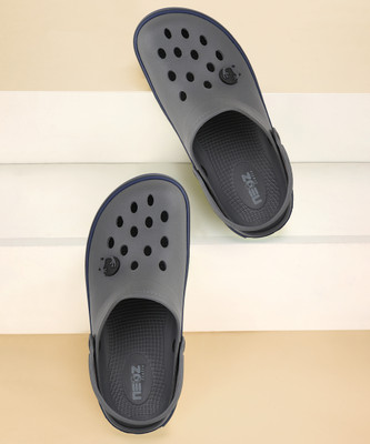 Neoz Levirex Ultra Soft Daily Wear with Adjustable Back Strap Anti-Skid Comfort| Men Clogs(Grey , 6)