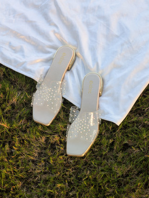ELORE Women Flats(Gold , 4)