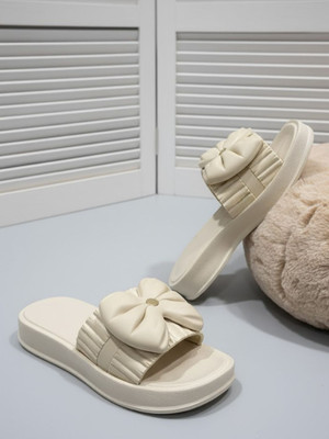 mokshi Women Flats(Beige , 8)