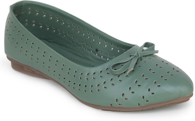 BellaQueen Women Bellies(Green , 5)