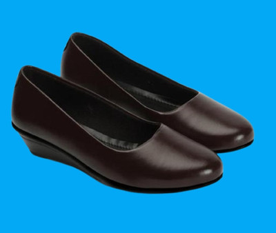 SHIPEE Women Heels(Brown , 8)