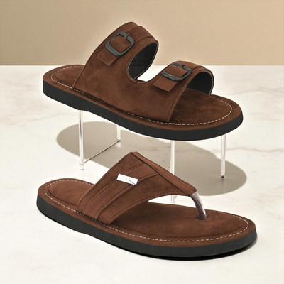 rajeraj Men Sandals(Brown, Tan , 7)