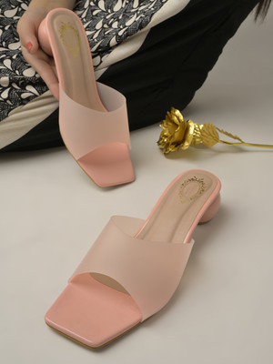 SHOETOPIA Women Heels(Pink , 4)