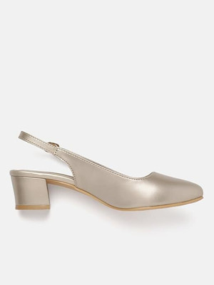 Marc Loire Women Heels(Gold , 8)