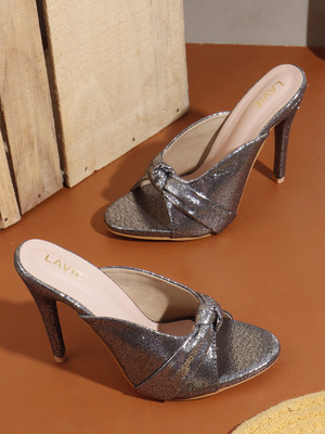 LAVIE Women Heels(Grey , 5)