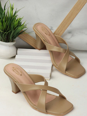 Denill Women Heels(Beige , 3)