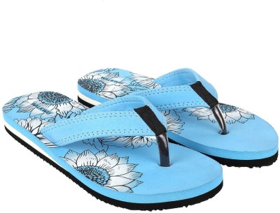 Walkway Women Slippers(Blue , 4)