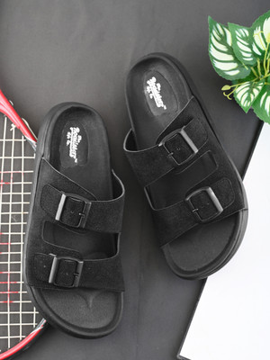 Roadster Comfortable Men Sandals(Black , 7)
