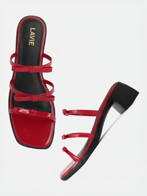 LAVIE Women Heels(Red , 3)