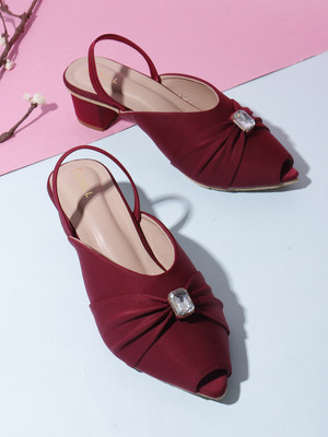 Denill Women Heels(Maroon , 4)