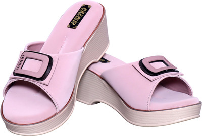 niko Women Wedges(Pink , 6)