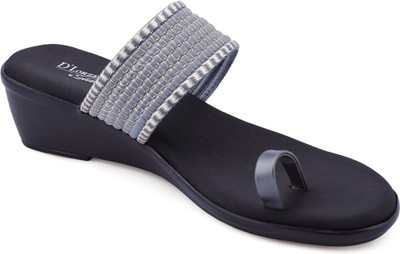 DLORZERI Women Flats(Black , 7)