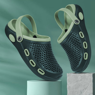 AD-FOAM Men Clogs(Olive, Green , 7)