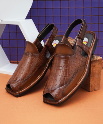 G L Trend Men Sandals(Tan , 10)