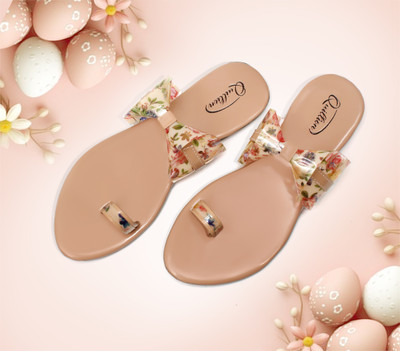QUILLION Women Flats(Beige , 6)