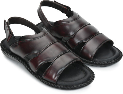 STEPFOX Men Sandals(Maroon , 8)
