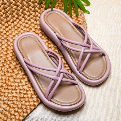 Stepee Women Flats(Purple , 4)
