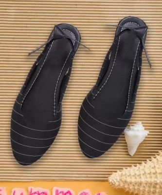 5647 Women Flats(Black , 5)