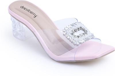 Dressberry Women Heels(Pink , 3)