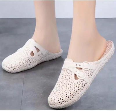 Monoction Clogs | Ortho | Acupressure Women Flats(White , 7)
