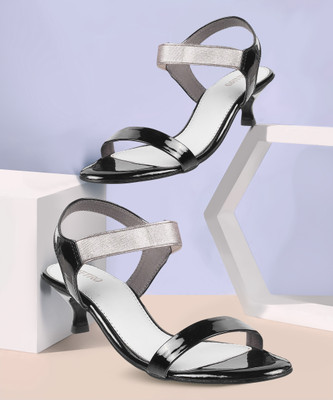 METRO Women Heels(Black , 7)