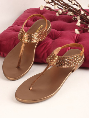 ANOUK Women Flats(Copper , 6)