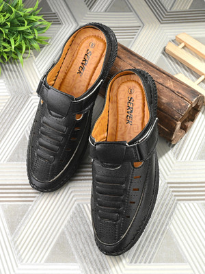 Server Experience Lightweight | Comfort Trendy Premium | Walking Outdoor Stylish Men Sandals(Black , 6)