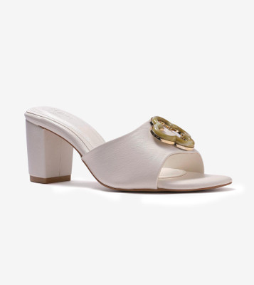 Pair-Ie Tales Women Heels(White , 8)