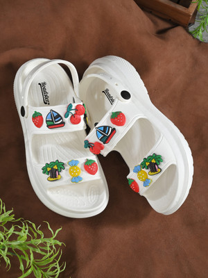 Roadster Women Clogs(White , 4)