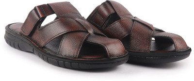 FAUSTO Men Sandals(Brown , 6)