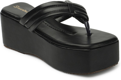 Smart & Sleek Women Wedges(Black , 4)