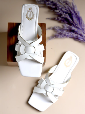 SHOETOPIA Women Flats(White , 4)