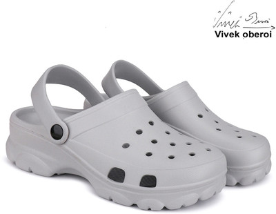BERSACHE Men Clogs(Grey , 7)
