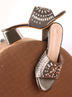 CARLTON LONDON Women Heels(Copper , 7)