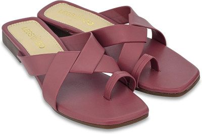 legsgo Women Flats(Maroon , 8)