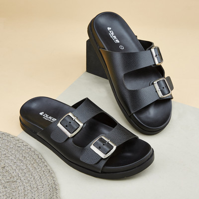 DUKE Men Sandals(Black , 10)