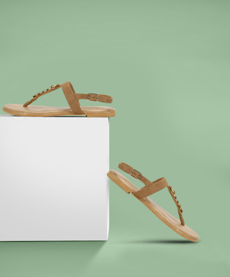 Inc.5 Women Flats(Brown , 4)