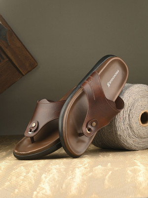 PROVOGUE Men Sandals(Brown , 10)