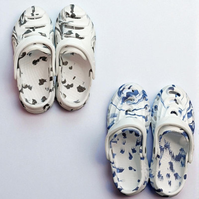 Monrav Men Clogs(White, Multicolor , 8)