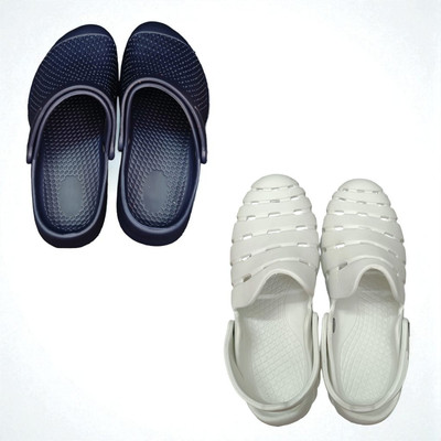 Monrav Men Clogs(Navy, White , 10)