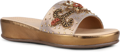 Inc.5 Women Heels(Gold , 7)